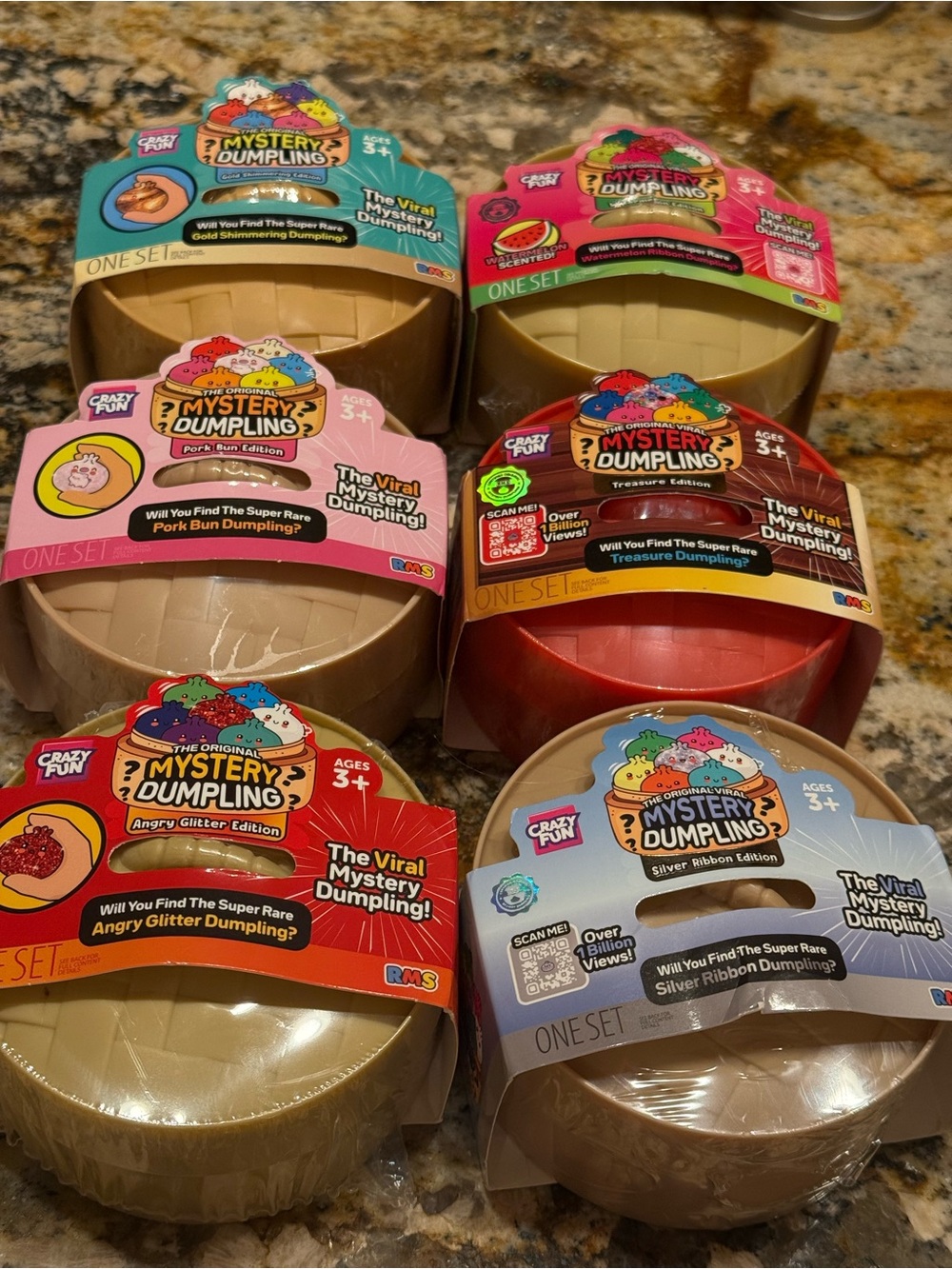 6 Crazy Fun RMS Mystery Dumplings unopened